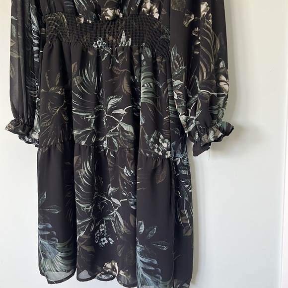 Dex Botanical Print Dress- Size M - Picture 7 of 11